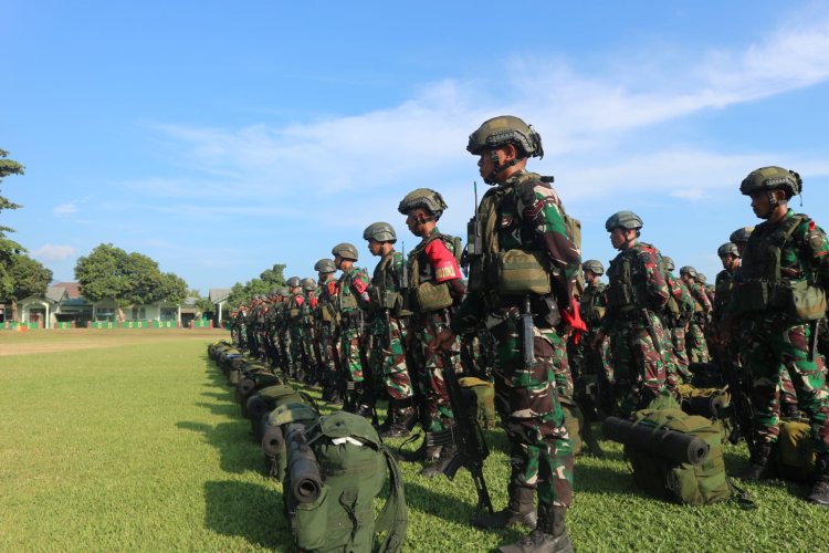 Latihan UST Tingkat Kompi Yonif 732 atau Banau di Buka Danrem