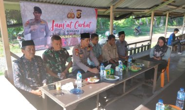 Cipkon Pemilu Damai 2024, Kapolsek Meureubo Gelar Jum’at Curhat