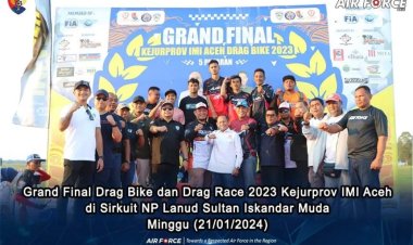 Komandan Lanud Sultan Iskandar Muda Fasilitasi Para Drag Bike & Race Berlatih