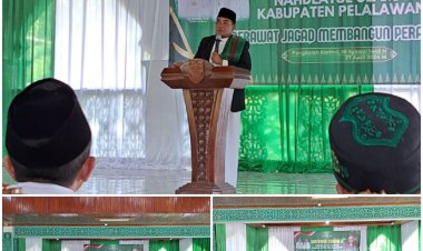 Konfercab IV NU Pelalawan, Bupati Zukri Berharap NU Eksis Berkontribusi Bangun Negeri