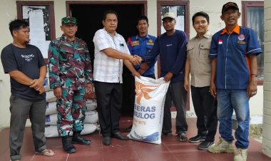 BPBD Aceh Selatan Salurkan Bantuan Beras Kepada Petani Terdampak Konflik Satwa di Kec. Kluet Tengah
