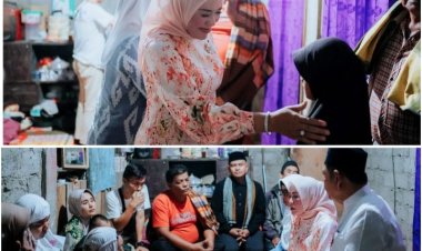 Ikut Berduka Atas Tragedi Longsor Tambang Emas Sungai Abu, Bundo Emiko dan H. Epyardi Asda Kunjungi Keluarga Korban