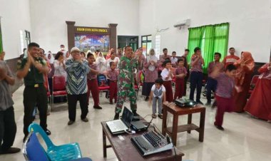 Kodim 0109/Aceh Singkil Terima Kunjungan 32 Murid SLB N Alfansury.