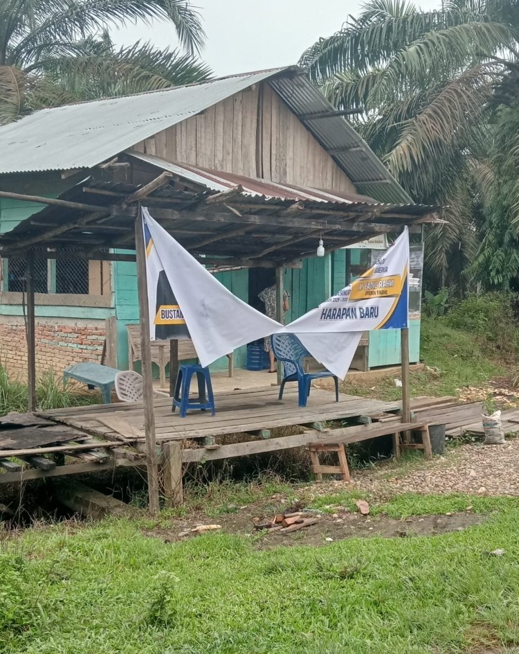 APK Bustami-Fadhil di Kec. Bandar Pusaka, Aceh Tamiang Diduga Dirusak OTK