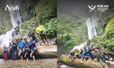 Pesona Air Terjun Jambor Latong di Desa Lembah Alas, Kec. Deleng Pokhkisen, Aceh Tenggara