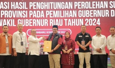 Bawaslu Riau Melekat Awasi Pleno Rekapitulasi Suara Pilgub Riau 2024