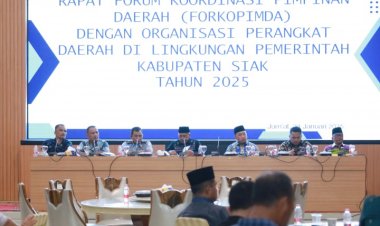 Penanganan Banjir Jadi Fokus Pemkab Siak Pada Rakor Forkopimda