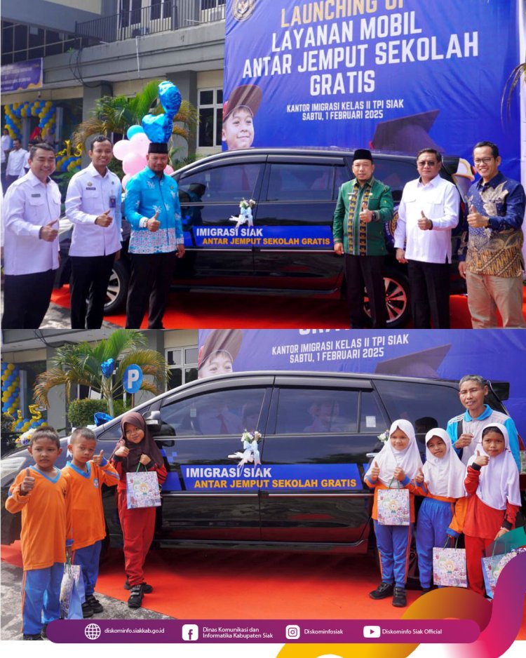 Inovasi baru Imigrasi Siak, Kenalkan Mobil Antar Jemput Sekolah Gratis