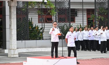 Pasca Libur Idul Fitri dan Cuti Bersama, Bupati Pimpin Apel Gabungan Bersama di Lingkup Pemkab Bengkalis