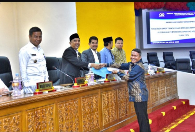 DPRD Kampar Gelar Rapat Paripurna agenda Penyampaian LKPJ Kepala Daerah T.A 2024