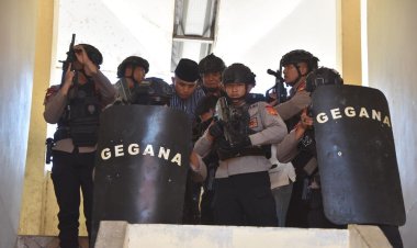 Brimob Polda Riau Perkuat Taktik dan Koordinasi di Latihan Operasi Aman Nusa III