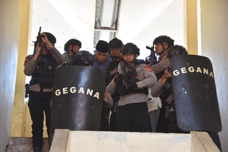 Brimob Polda Riau Perkuat Taktik dan Koordinasi di Latihan Operasi Aman Nusa III