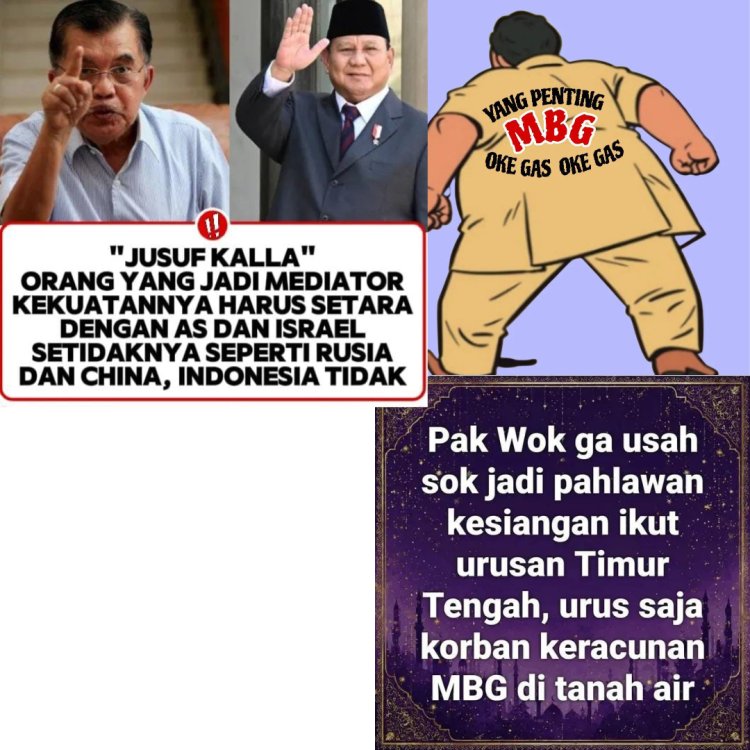 JK Ingatkan Prabowo Mediasi Iran-As Gagal, Fans Anak Trump, Idola Mustafa Kemal, Tujuan tak Jelas